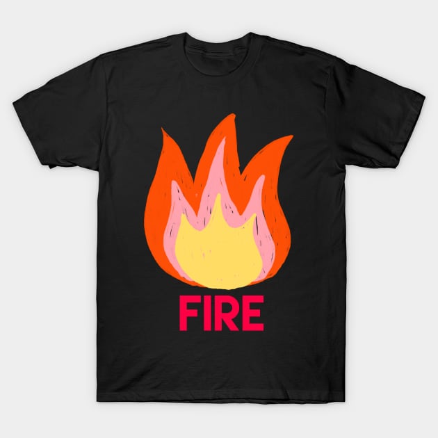 Fire T-Shirt by ТВ-Сентайл